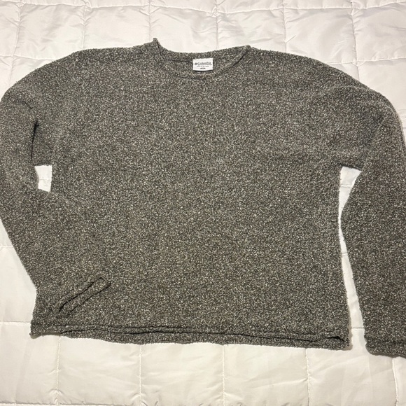 Columbia Sweaters - Columbia Gray Speckled Soft Sweater